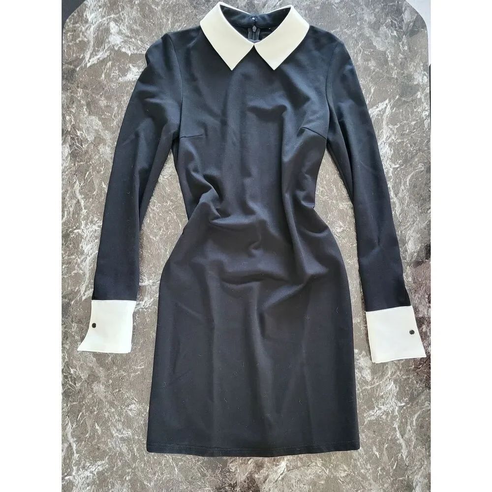 Coco Bella size Small Black Long Sleeve Midi Dress Formal